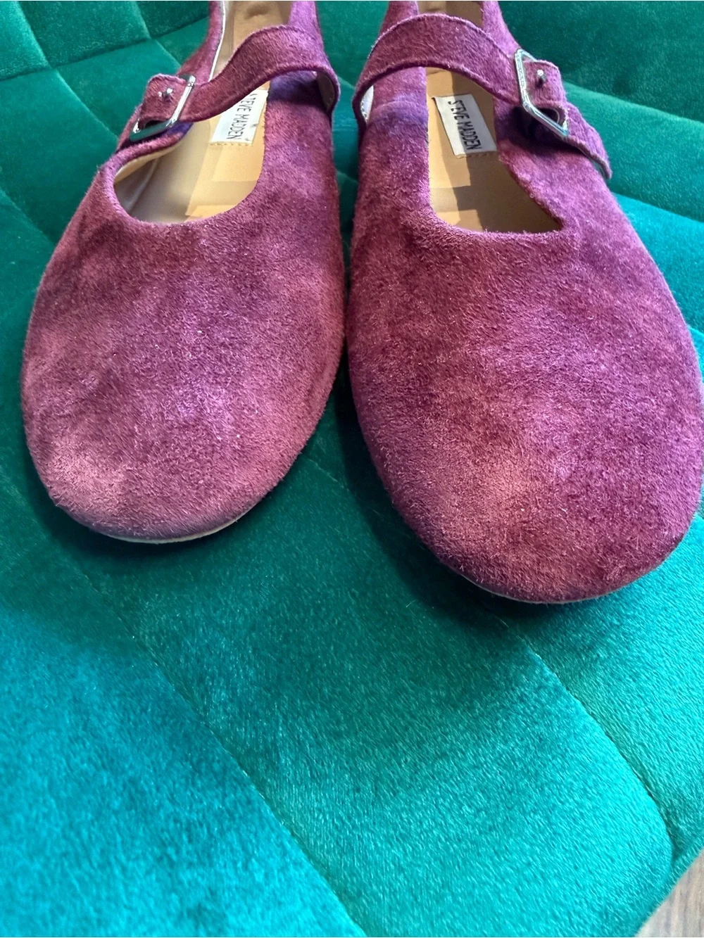 Steve Madden Purple Suede Mary Jane Flats